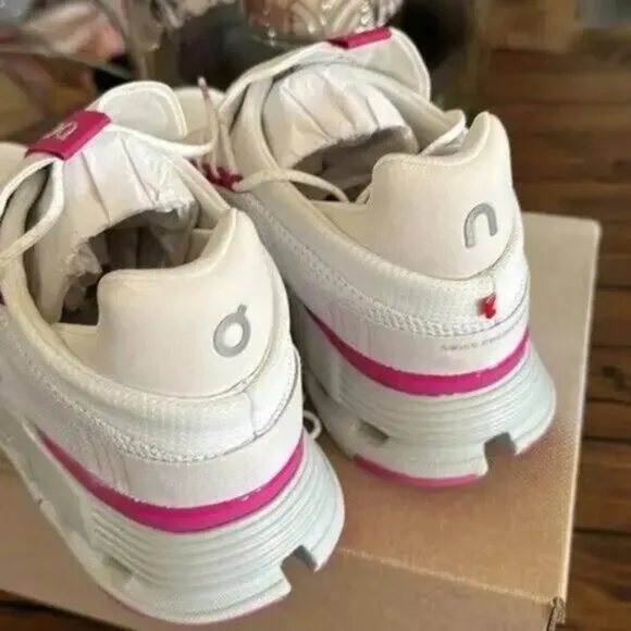 🥰🥰On Cloud Cloudnova Barbie Women Pink Shoes White