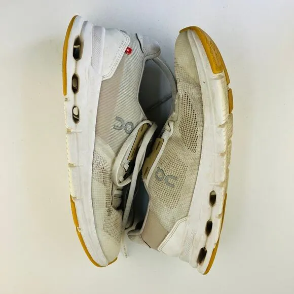 On Cloud Couldrift Running Shoes Womens 8 White Undyed Mesh Sneakers Breathable