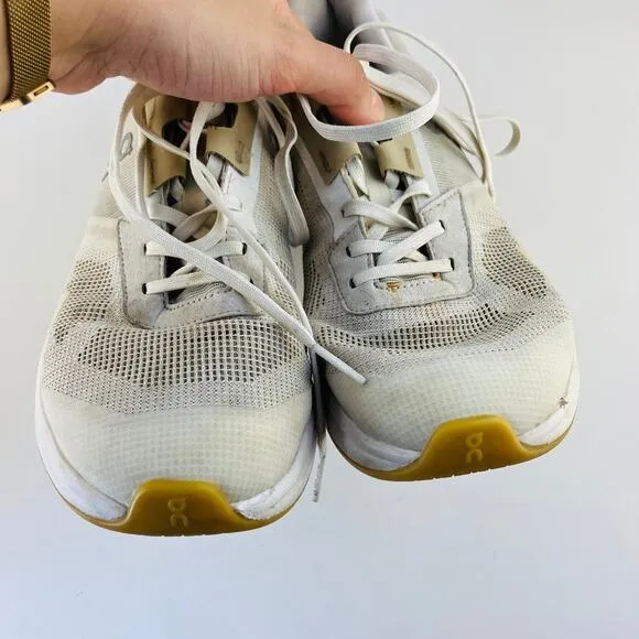 On Cloud Couldrift Running Shoes Womens 8 White Undyed Mesh Sneakers Breathable