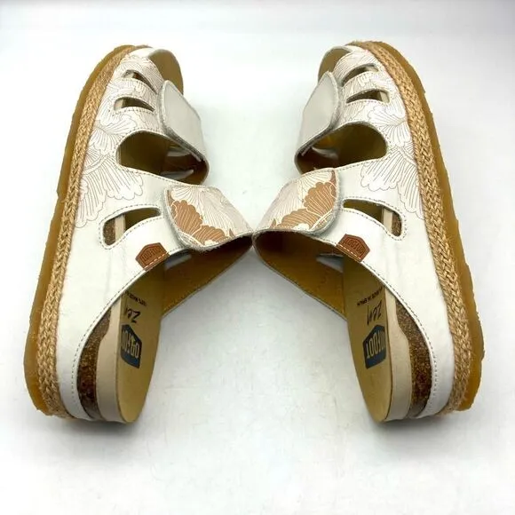 On Foot 232 Cynara Cuero Leather Sandals Size 38/7,5 Made in Spain