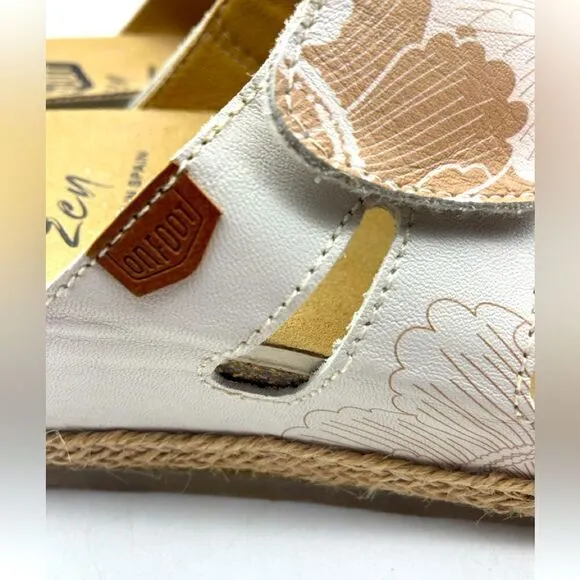 On Foot 232 Cynara Cuero Leather Sandals Size 38/7,5 Made in Spain