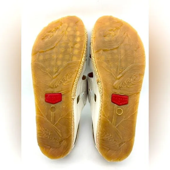 On Foot 232 Cynara Cuero Leather Sandals Size 38/7,5 Made in Spain
