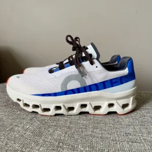 ON Running Cloudmonster 1 shoes white blue 10.5
