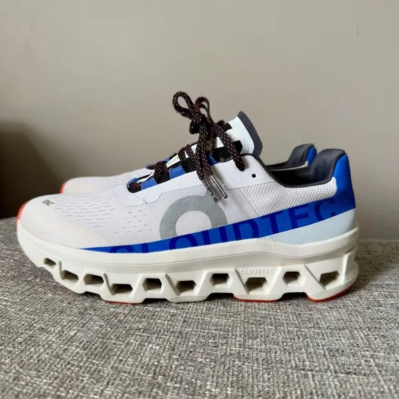 ON Running Cloudmonster 1 shoes white blue 10.5