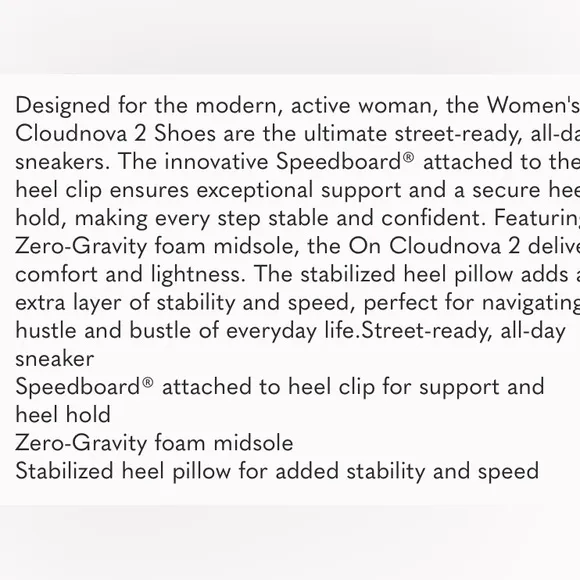 On Running Cloudnova 2 Women’s Running Shoes