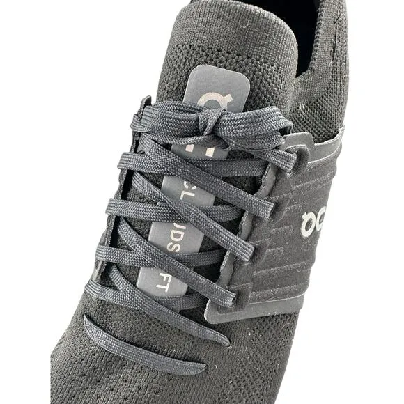 ONCloud swift 3 Men’s Rubber-Trimmed Stretch-Knit Running Sneakers Black Sz 9.5