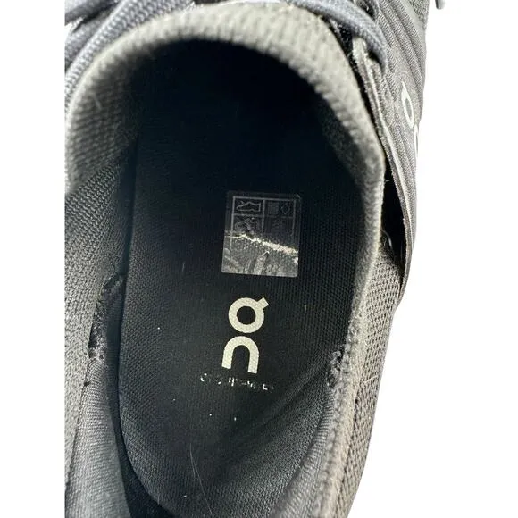 ONCloud swift 3 Men’s Rubber-Trimmed Stretch-Knit Running Sneakers Black Sz 9.5