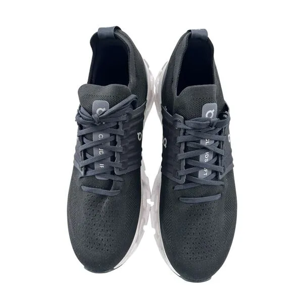 ONCloud swift 3 Men’s Rubber-Trimmed Stretch-Knit Running Sneakers Black Sz 9.5