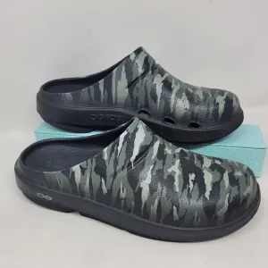 OOFOS Clogs Shoes OOCLOG Camo Recovery Sandal Mens-8 Wmns-10 EU-41 Lmtd edit Grn