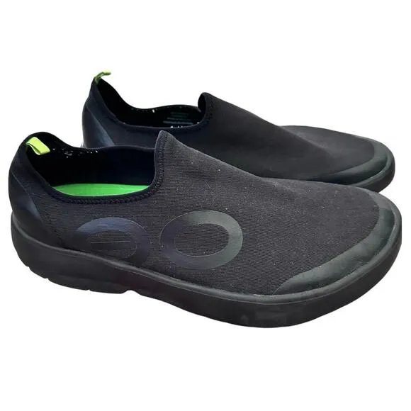 OOFOS Men's Black OOmg eeZee Low Low Top Recovery Comfort Shoes Size 12.5