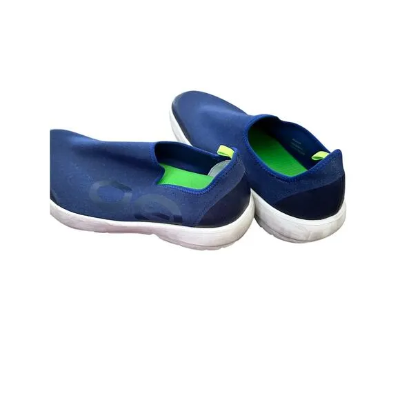 OOFOS Men's Blue OOmg eeZee Low Low Top Recovery Comfort Shoes Size 12