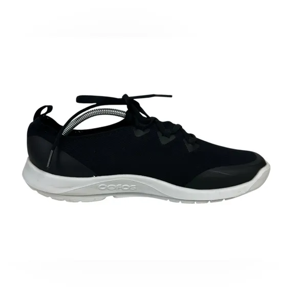 OOfos Men’s OOmg Sport LS Low Top Lace Up Recovery Comfort Shoes Sneakers 12.5