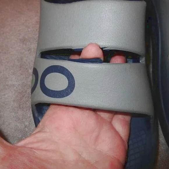 OOFOS OOahh Men's Sport Recovery Sandals Size 10 Slide Comfort FOAM Arch Slip On