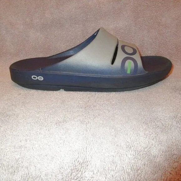 OOFOS OOahh Men's Sport Recovery Sandals Size 10 Slide Comfort FOAM Arch Slip On