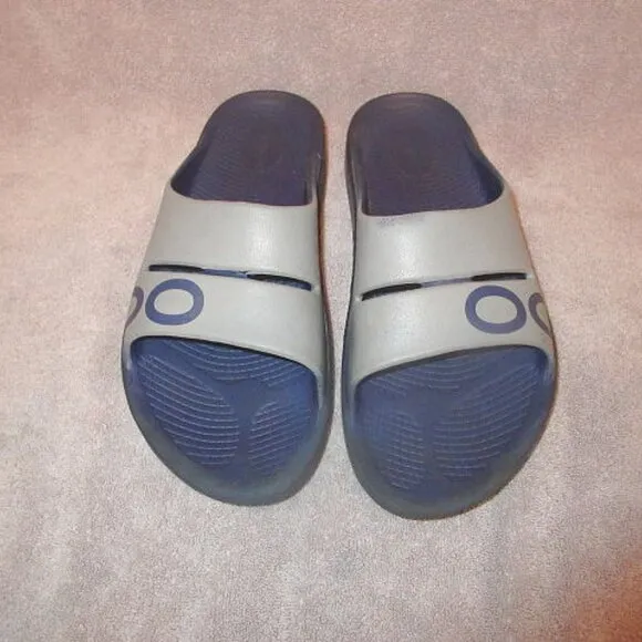 OOFOS OOahh Men's Sport Recovery Sandals Size 10 Slide Comfort FOAM Arch Slip On