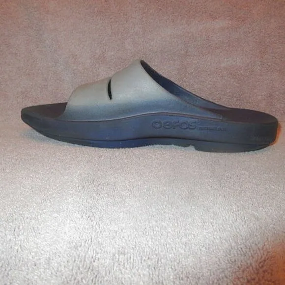OOFOS OOahh Men's Sport Recovery Sandals Size 10 Slide Comfort FOAM Arch Slip On
