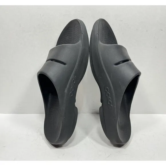 Oofos Ooahh Recovery Mens Size 9 Black Slide Comfort Sandal Shoes