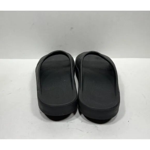 Oofos Ooahh Recovery Mens Size 9 Black Slide Comfort Sandal Shoes