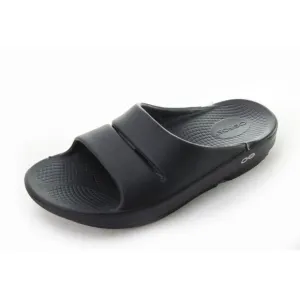 Oofos OOAHH Sandals Unisex Recovery Slide Shoes Black Unisex Women's Sz 9