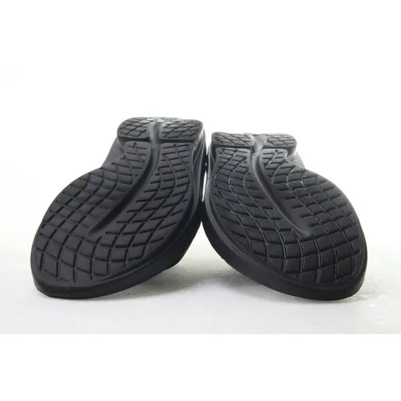 Oofos OOAHH Sandals Unisex Recovery Slide Shoes Black Unisex Women's Sz 9