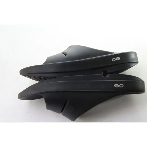 Oofos OOAHH Sandals Unisex Recovery Slide Shoes Black Unisex Women's Sz 9