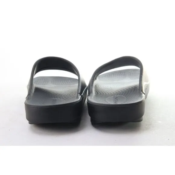 Oofos OOAHH Sandals Unisex Recovery Slide Shoes Black Unisex Women's Sz 9