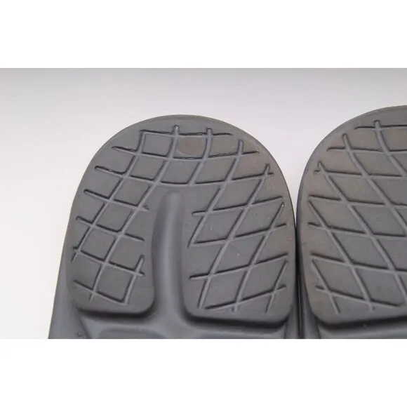Oofos OOAHH Sandals Unisex Recovery Slide Shoes Gray Slate Women's Sz 10
