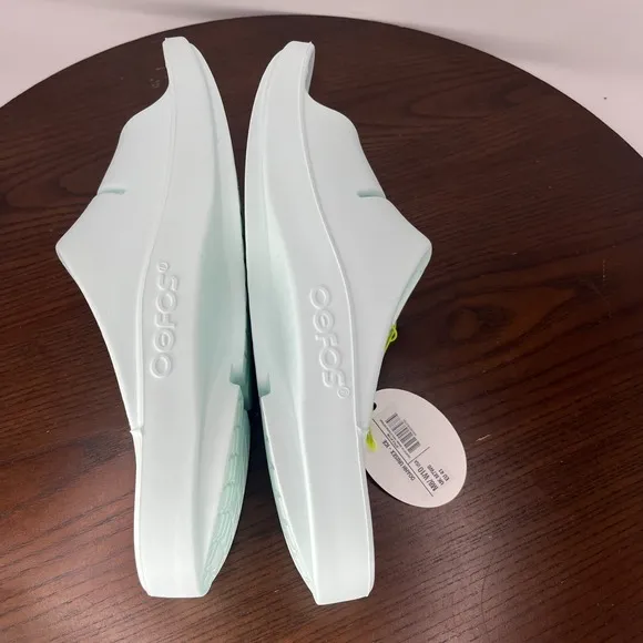 OOFOS OOahh Slide Sandal Women's 10 Ice Comfort Slip On Recovery Lightweigh 1100