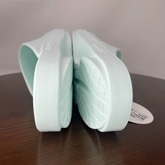 OOFOS OOahh Slide Sandal Women's 10 Ice Comfort Slip On Recovery Lightweigh 1100