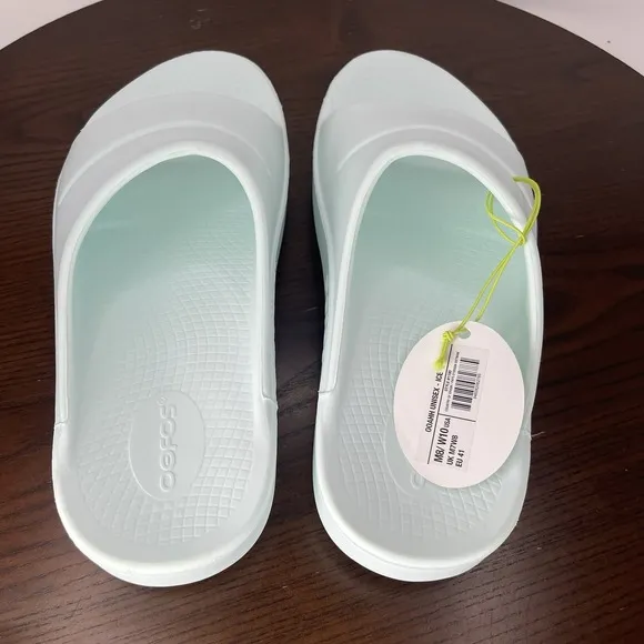 OOFOS OOahh Slide Sandal Women's 10 Ice Comfort Slip On Recovery Lightweigh 1100
