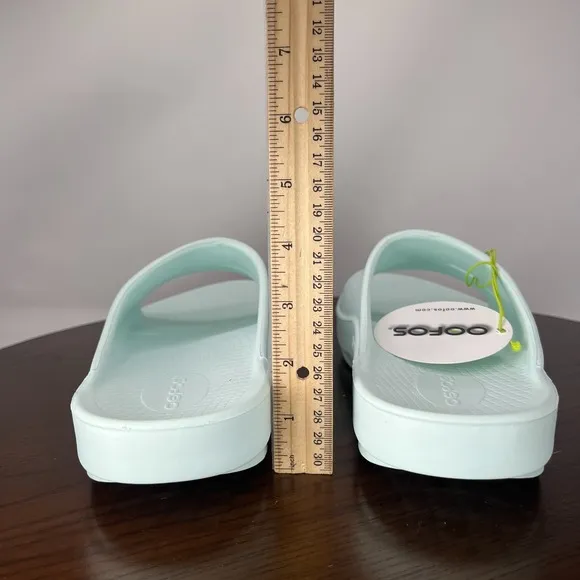 OOFOS OOahh Slide Sandal Women's 10 Ice Comfort Slip On Recovery Lightweigh 1100
