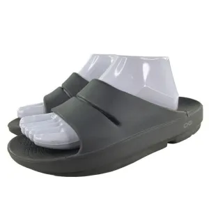 OOFOS Ooahh Women's Gray Comfort Shoes US 10 Recovery Slides Sandals