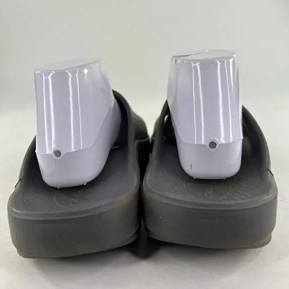 OOFOS Ooahh Women's Gray Comfort Shoes US 10 Recovery Slides Sandals