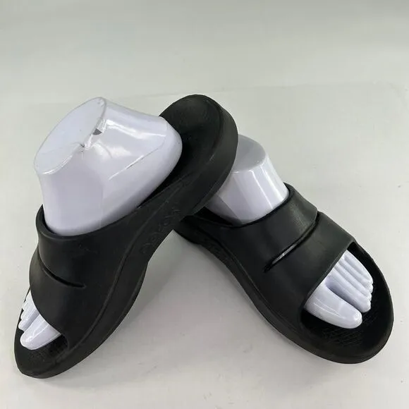 Oofos OOahh Men's Open Toe Slip On Slide US 8 Recovery Sandals Shoes