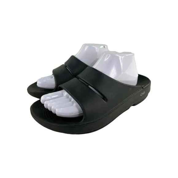 Oofos OOahh Men's Open Toe Slip On Slide US 8 Recovery Sandals Shoes