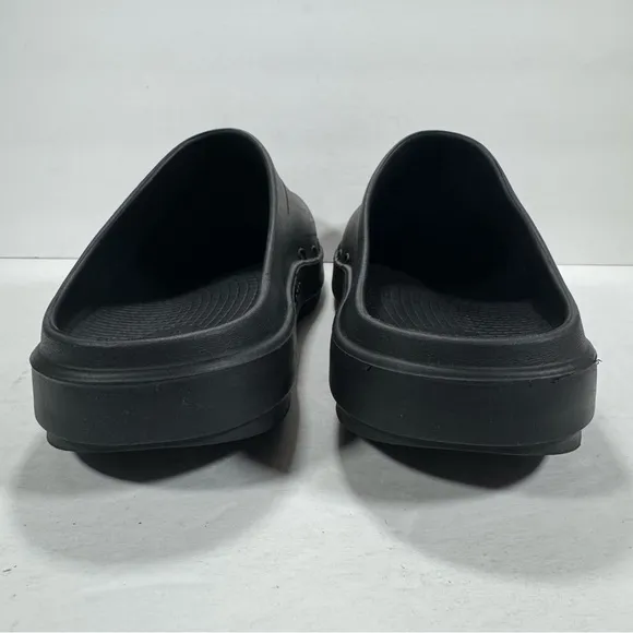 Oofos Ooclog Black Clog Recovery Comfort Mule Shoes Men Size 12 Women Size 14