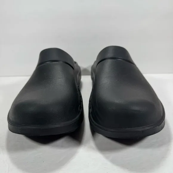 Oofos Ooclog Black Clog Recovery Comfort Mule Shoes Men Size 12 Women Size 14