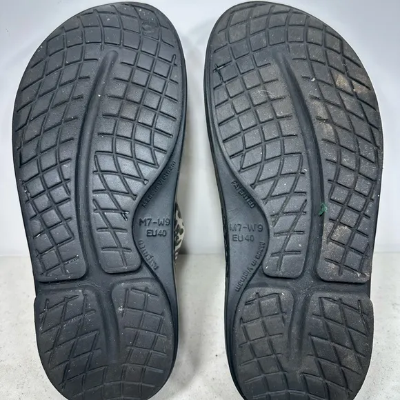 OOFOS Oocloog Recovery Shoes Limited Edition Leopard Print Clog Wms 9 (M7) 40EU