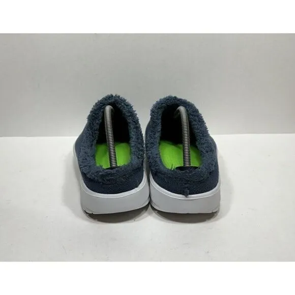 Oofos OOcoozie Low Mens Size 10.5 Shoes Blue Comfort Mule Recovery Slipper