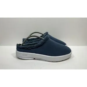 Oofos OOcoozie Low Mens Size 10.5 Shoes Blue Comfort Mule Recovery Slipper
