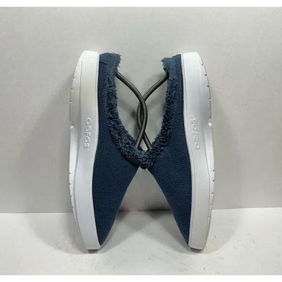 Oofos OOcoozie Low Mens Size 10.5 Shoes Blue Comfort Mule Recovery Slipper