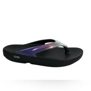 Oofos Oolala Luxe Womens 9 Comfort Recovery Sandals Thong Flip Flops Calypso EUC