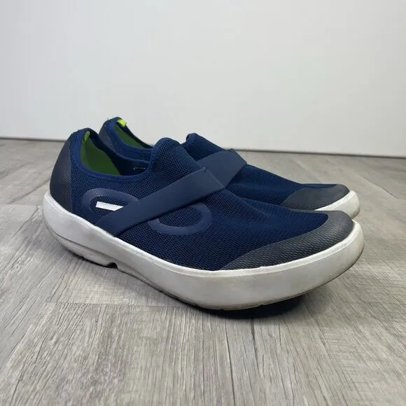 Oofos OOmg Eezee Low Men’s Blue Athletic Recovery Shoes Size US 14 Comfy K