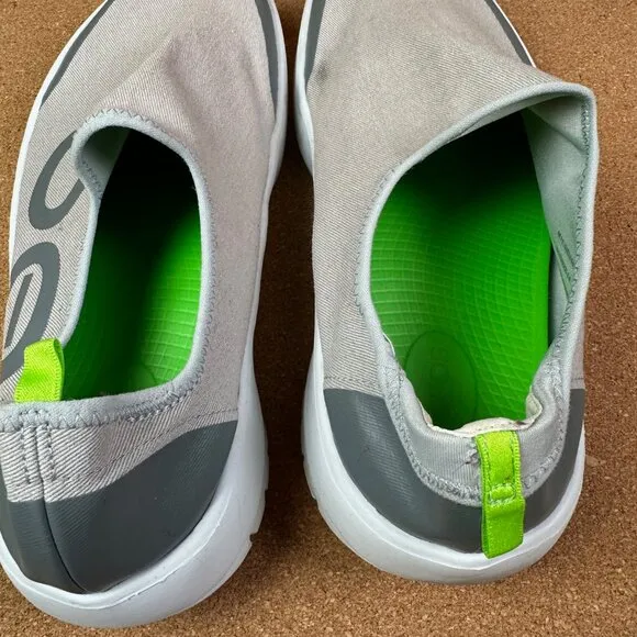 OOFOS OOmg eeZee Low Mens Size 11.5 Shoes Gray Low Top Recovery Comfort Shoe