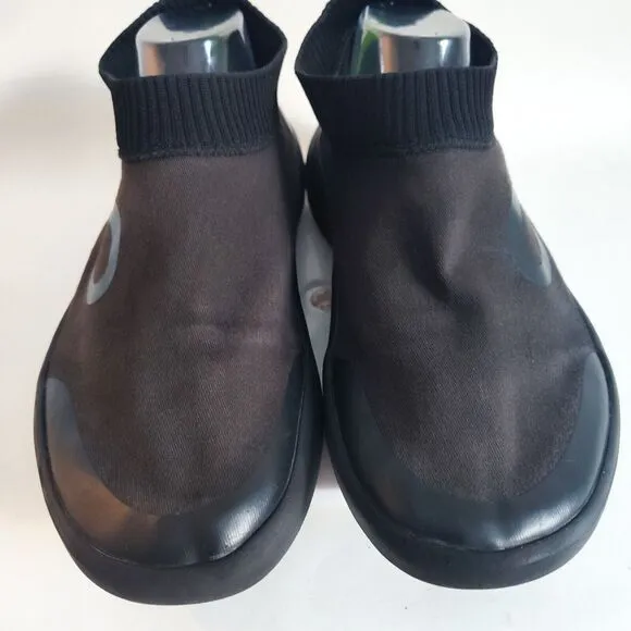 Oofos Oomg Eezee Low Mens Size 12 Black Recovery Athletic Shoes Slides Slip On