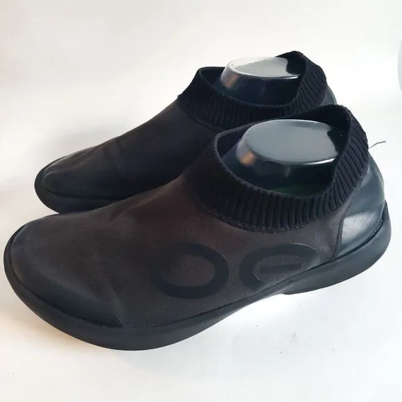 Oofos Oomg Eezee Low Mens Size 12 Black Recovery Athletic Shoes Slides Slip On