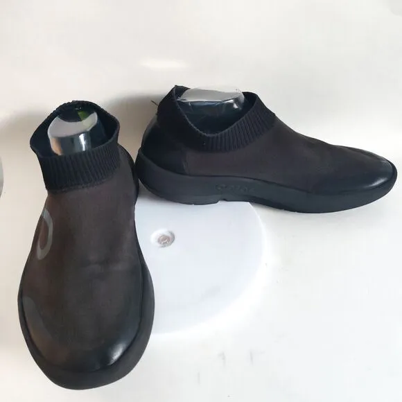 Oofos Oomg Eezee Low Mens Size 12 Black Recovery Athletic Shoes Slides Slip On