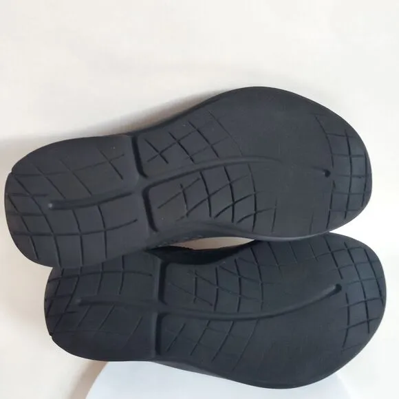 Oofos Oomg Eezee Low Mens Size 12 Black Recovery Athletic Shoes Slides Slip On