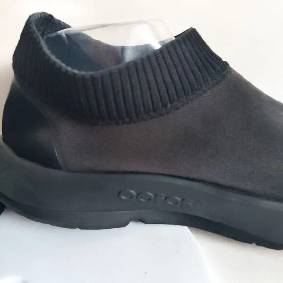 Oofos Oomg Eezee Low Mens Size 12 Black Recovery Athletic Shoes Slides Slip On