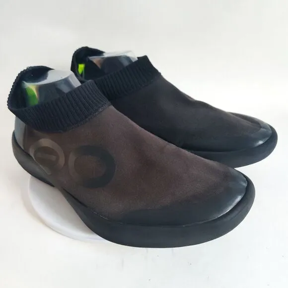 Oofos Oomg Eezee Low Mens Size 12 Black Recovery Athletic Shoes Slides Slip On
